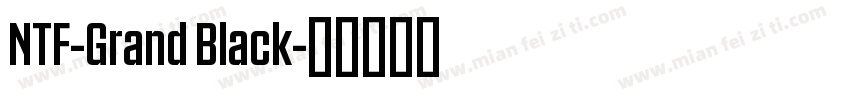 NTF-Grand Black字体转换